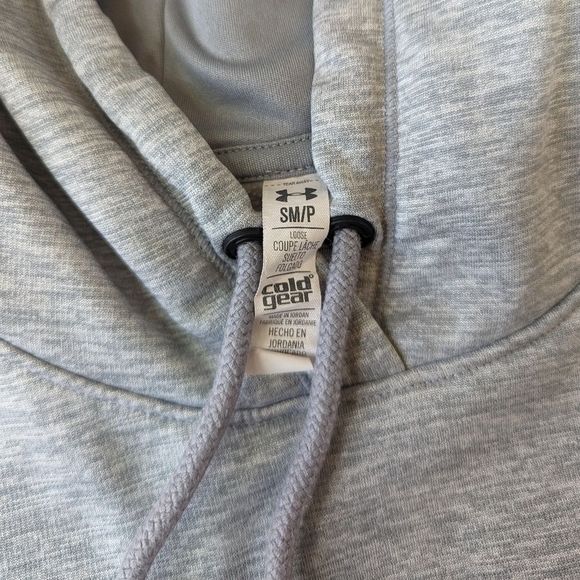 EUC Under Armour Cold Gear Storm Hooded Sweatshirt Women's Size Small Gray - Picture 8 of 14